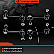 APCA8405 4 Pcs Front & Rear Suspension Stabilizer Sway Bar Link