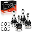 APCA8407 4 Pcs Front Upper & Lower Ball Joint Kit