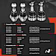 APCA8407 4 Pcs Front Upper & Lower Ball Joint Kit