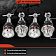 APCA8407 4 Pcs Front Upper & Lower Ball Joint Kit