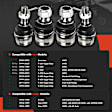 APCA8409 4 Pcs Upper & Lower Ball Joint Kit
