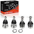 APCA8412 4 Pcs Front Upper & Lower Ball Joint Kit