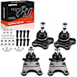 APCA8417 4 Pcs Front Upper & Lower Ball Joints