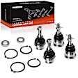APCA8420 4 Pcs Front Upper & Lower Ball Joint Kit