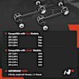 Sway Bar Link Rear Driver & Passenger A-Premium APCA8432