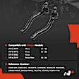 APCA8602 2 Pcs Front Outer Tie Rod End