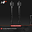 APCA8605 2 Pcs Front Driver & Passenger Inner Tie Rod End