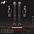 APCA8607 4 Pcs Front Inner & Outer Tie Rod End