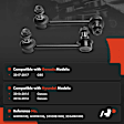 APCA8637 2 Pcs Rear Sway Bar Link Kit