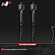 APCA8665 2 Pcs Front Inner Tie Rod End