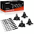 APCA8667 4 Pcs Front Lower & Upper Ball Joint Kit