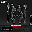 APCA8700 4 Pcs Front Inner & Outer Tie Rod End Kit