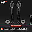 APCA8848 2 Pcs Front Driver & Passenger Inner Tie Rod End