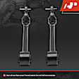APCA8849 2 Pcs Rear Lower Forward Steel Lateral Arm & Ball Joint Assembly