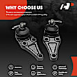APCA8888 2 Pcs Front Lower Suspension Ball Joint Kit