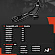 APCA8922 Front, Driver or Passenger Side Control Arm