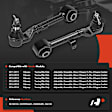 APCA8969 2 Pcs Control Arm and Ball Joint Assembly