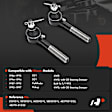 APCA9009 2 Pcs Front Inner Tie Rod End Kit