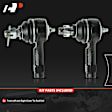 APCA9012 2 Pcs Front Outer Tie Rod End
