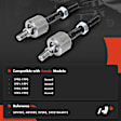 APCA9016 2 Pcs Front Inner Tie Rod End