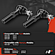 APCA9027 2 Pcs Front Outer Tie Rod End
