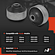 APCA9043 2 Pcs Front Lower Rearward Control Arm Bushing Kit
