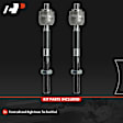 APCA9092 2 Pcs Front Inner Tie Rod End
