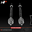 APCA9104 2 Pcs Front Inner Steering Tie Rod End