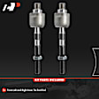 APCA9124 2 Pcs Front Driver & Passenger Inner Steering Tie Rod End