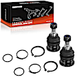 APCA9224 2 Pcs Front Lower Ball Joint Kit with Hardware