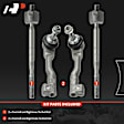 APCA9274 4 Pcs Front Inner & Outer Tie Rod End