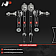 APCA9295 4 Pcs Front Inner & Outer Tie Rod End