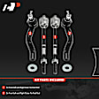 APCA9300 4 Pcs Front Inner & Outer Steering Tie Rod End