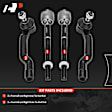 APCA9319 4 Pcs Front Inner & Outer Tie Rod End
