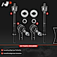 APCA9345 4 Pcs Front Inner & Outer Tie Rod End