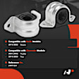 2-Pc Stabilizer Bar Bushing, Front Driver & Passenger A-Premium APCA9580