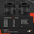 APCA9589 2 Pcs Rear To Frame Stabilizer Bar Bushing