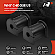 APCA9636 2 Pcs Rear To Frame Sway Bar Bushing