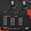 APCA9774 2 Pcs Front Outer Steering Tie Rod End Set