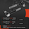 APCA9826 2 Pcs Front Inner Tie Rod End