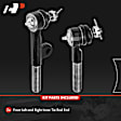 APCA9826 2 Pcs Front Inner Tie Rod End