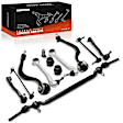 APCA9864 12 Pcs Front Control Arm Stabilizer Bar Link Tie Rod End