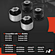 APCA9931 4 Pcs Front Lower Forward & Rearward Control Arm Bushing Kit