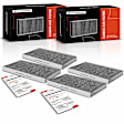 APCAF065 4 Pcs Activated Carbon Cabin Air Filter