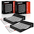 APCAF066 2 Pcs Activated Carbon Cabin Air Filter