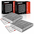 APCAF075 2 Pcs Activated Carbon Cabin Air Filter