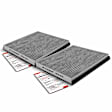 APCAF083 2 Pcs Activated Carbon Cabin Air Filter