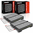 APCAF102 2 Pcs Activated Carbon Cabin Air Filter