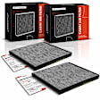 APCAF108 2 Pcs Activated Carbon Cabin Air Filter