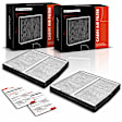 APCAF123 2 Pcs Activated Carbon Cabin Air Filter